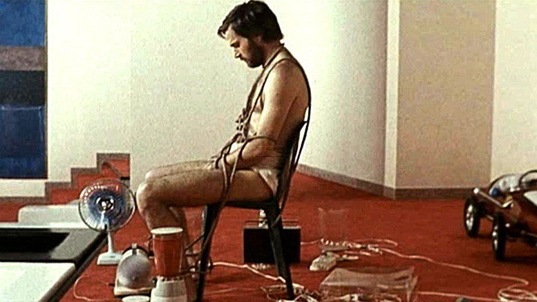 Franco Nero is all tied up in A Quiet Place in the Country